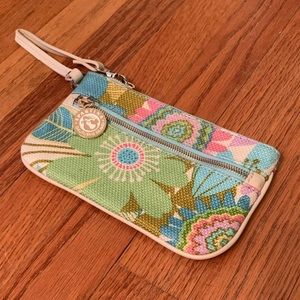 Spartina Floral Wristlet